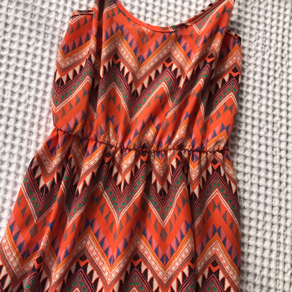 Chevron Pattern Maxi Dress - Picture 3 of 4